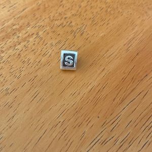 Letter S charm